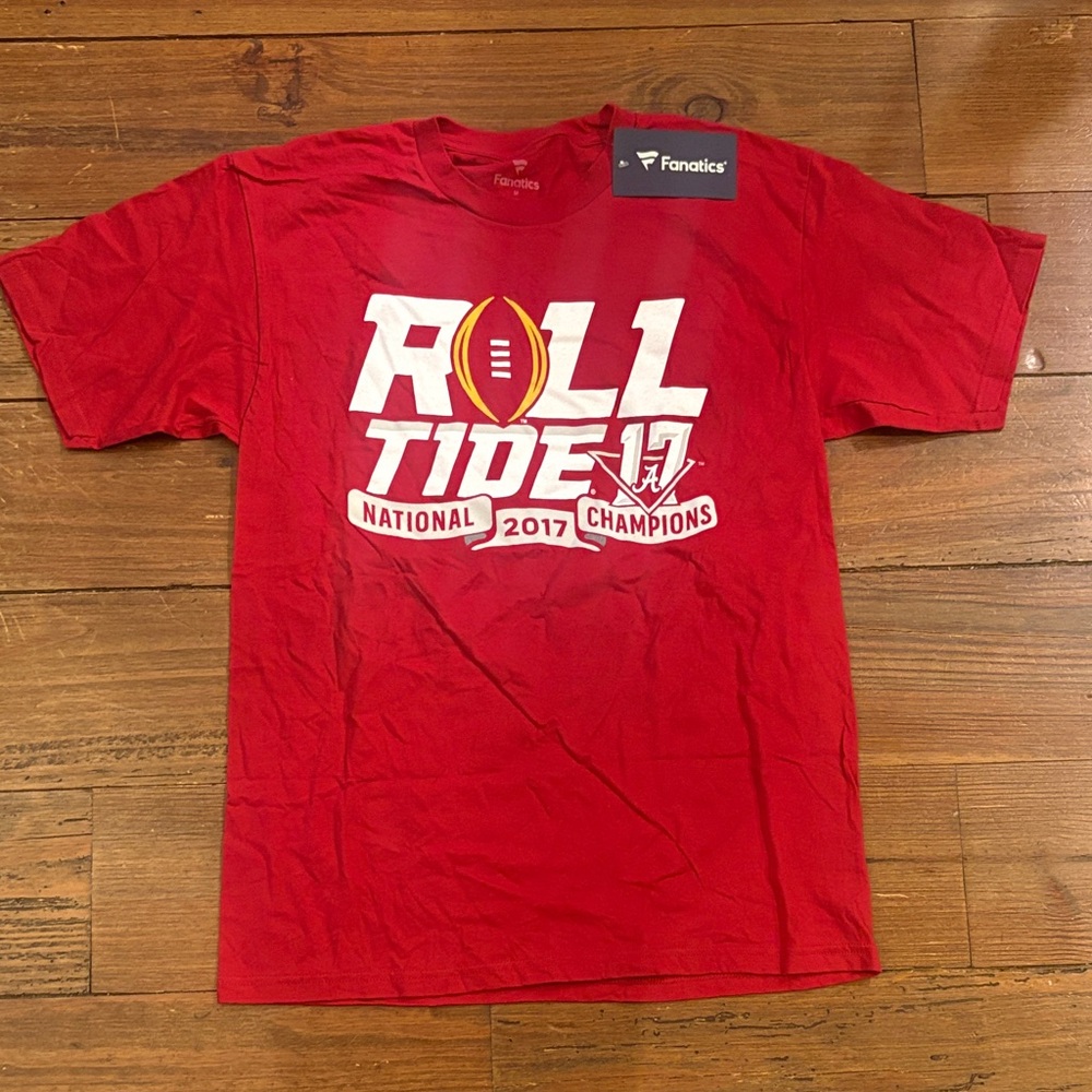 Fanatics Red Roll Tide National Champions Graphic Tee